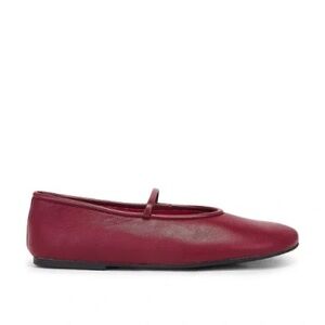 TONY BIANCO X REVOLVE Martinez Flats in Ruby Nappa | LIKE NEW